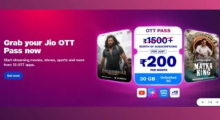 200 രൂപയുടെ ‘ഒടിടി പാസുമായി’ ജിയോ; ഒറ്റ പ്ലാനില്‍ 15 പ്രീമിയം ഒടിടികളും 1000 ലൈവ് ചാനലുകളും